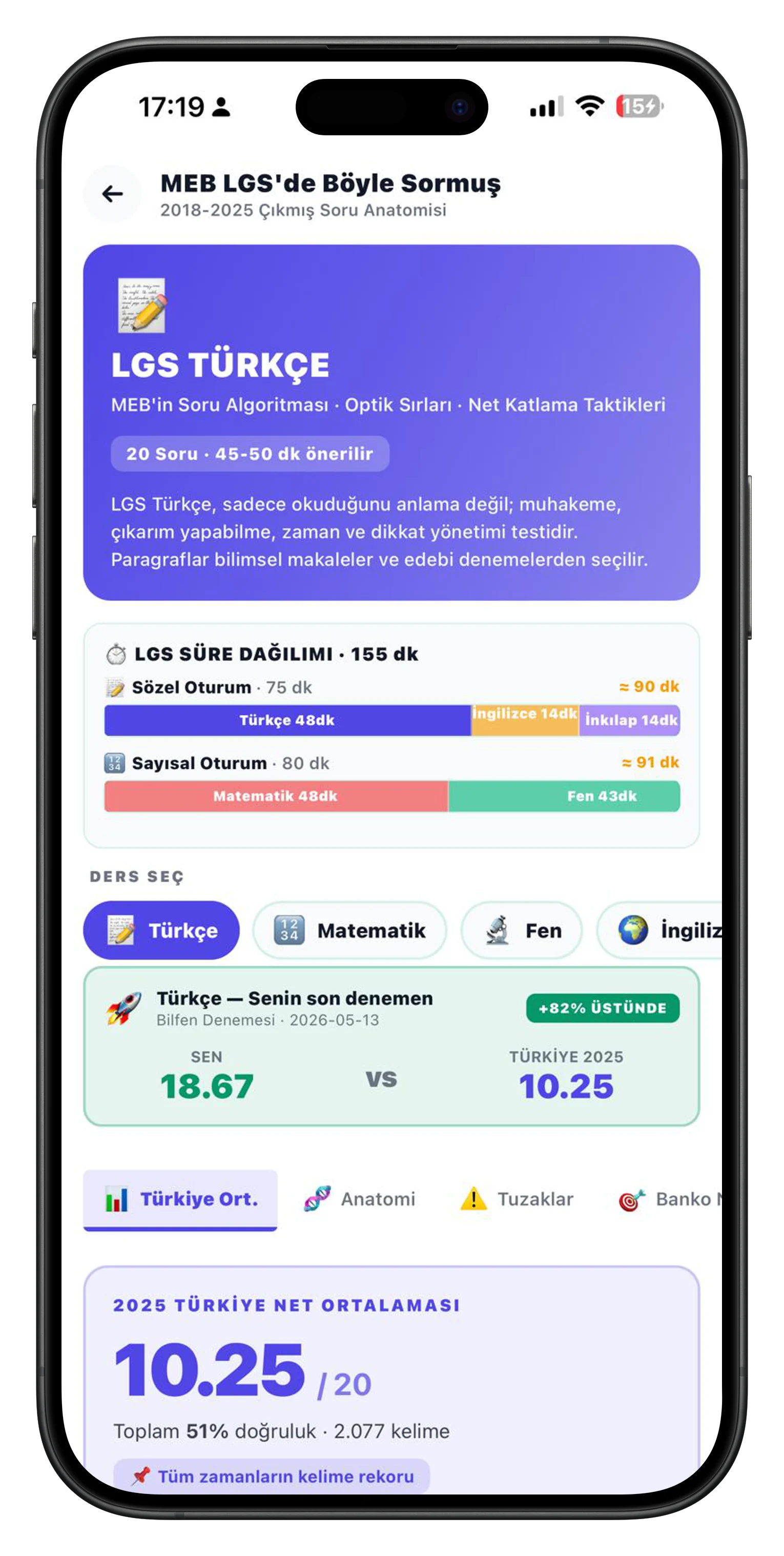 MEB LGS'de Böyle Sormuş ekranı